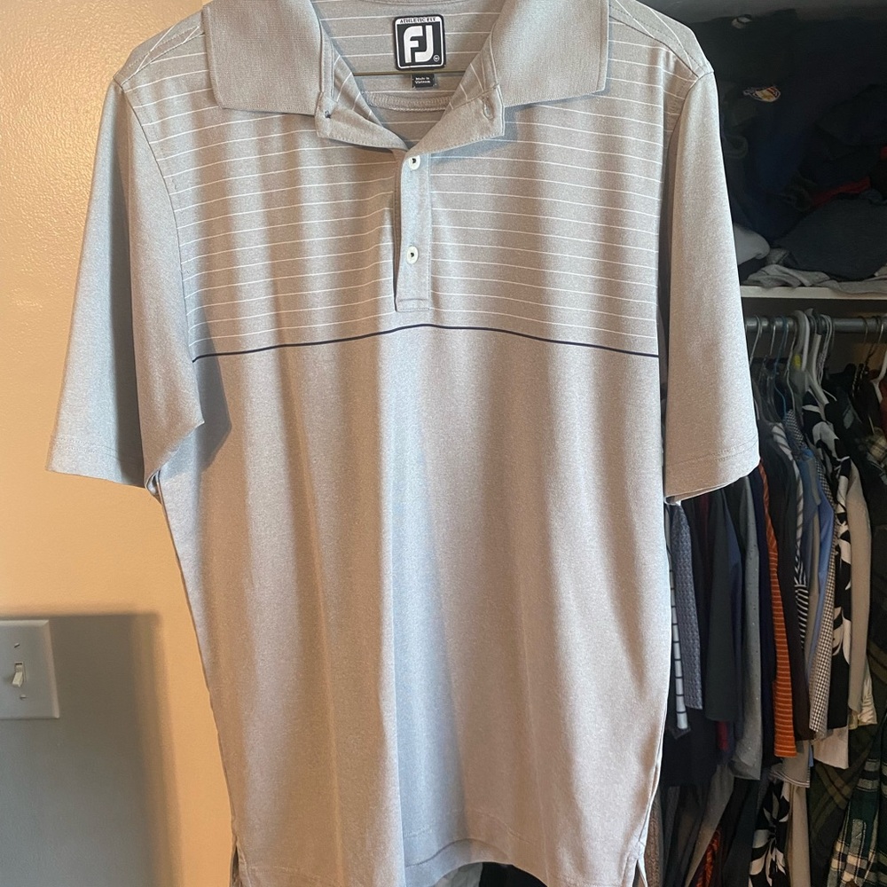 FootJoy Men's Gray Golf Polo w/ country club logo